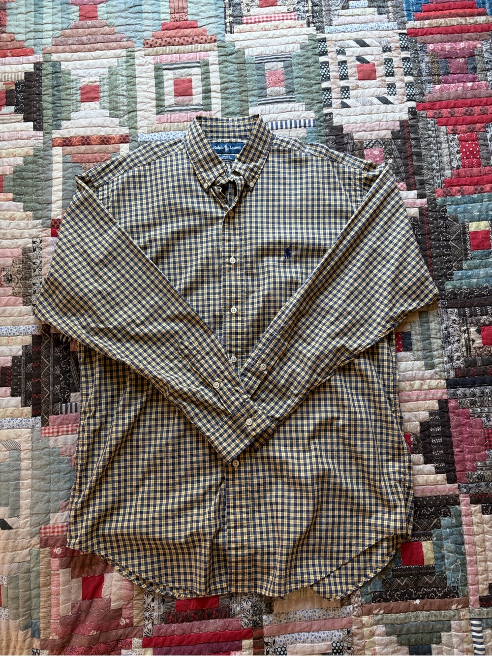 Polo by Ralph Lauren Men’s Button-Down Plaid Shirt - Blue, Yellow, Red
